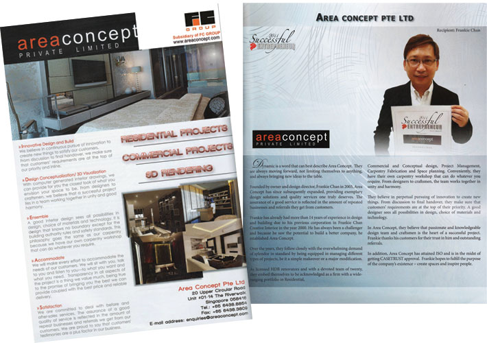 In 2011, we are awarded as Successful Entrepreneur by the GRC Press Holdings.