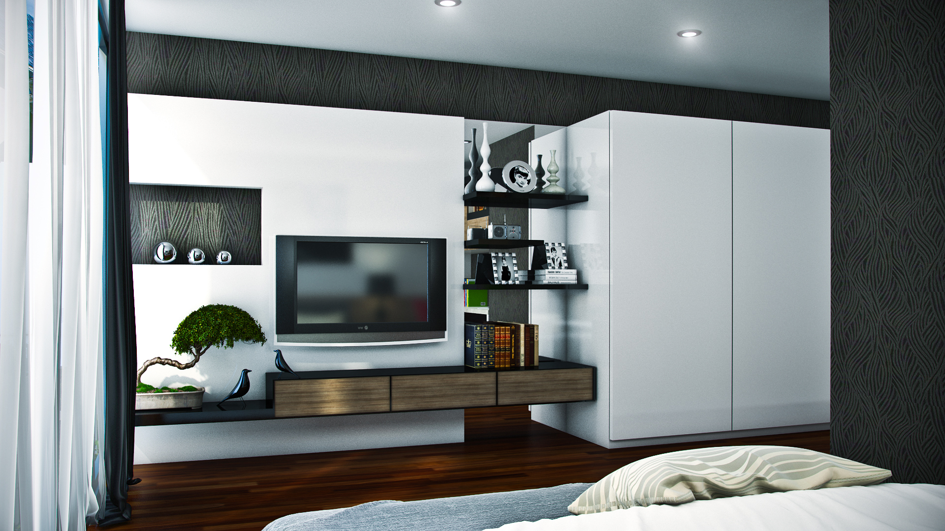 Master Bed Tv